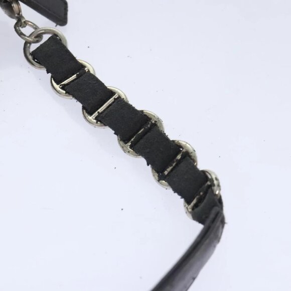 Christian Dior Trotter Canvas Trotter Romantic Pouch PVC Brown Silver Auth 93042 - Picture 9 of 15